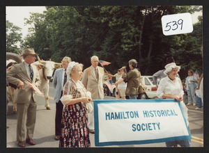 Getting ready for the parade in cemetary, 1987