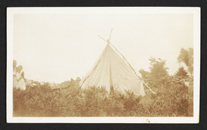 Our tent at Derry N.H., July 1933
