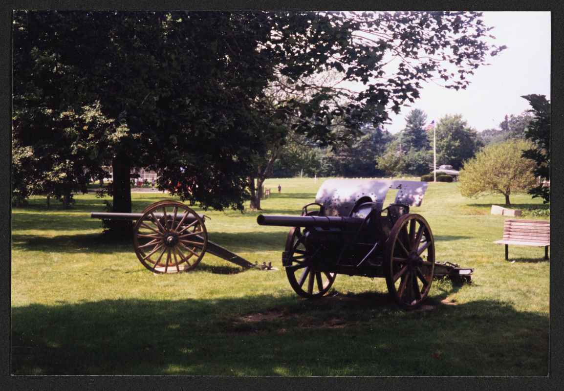 Civil War and World War I cannons at Patton Park