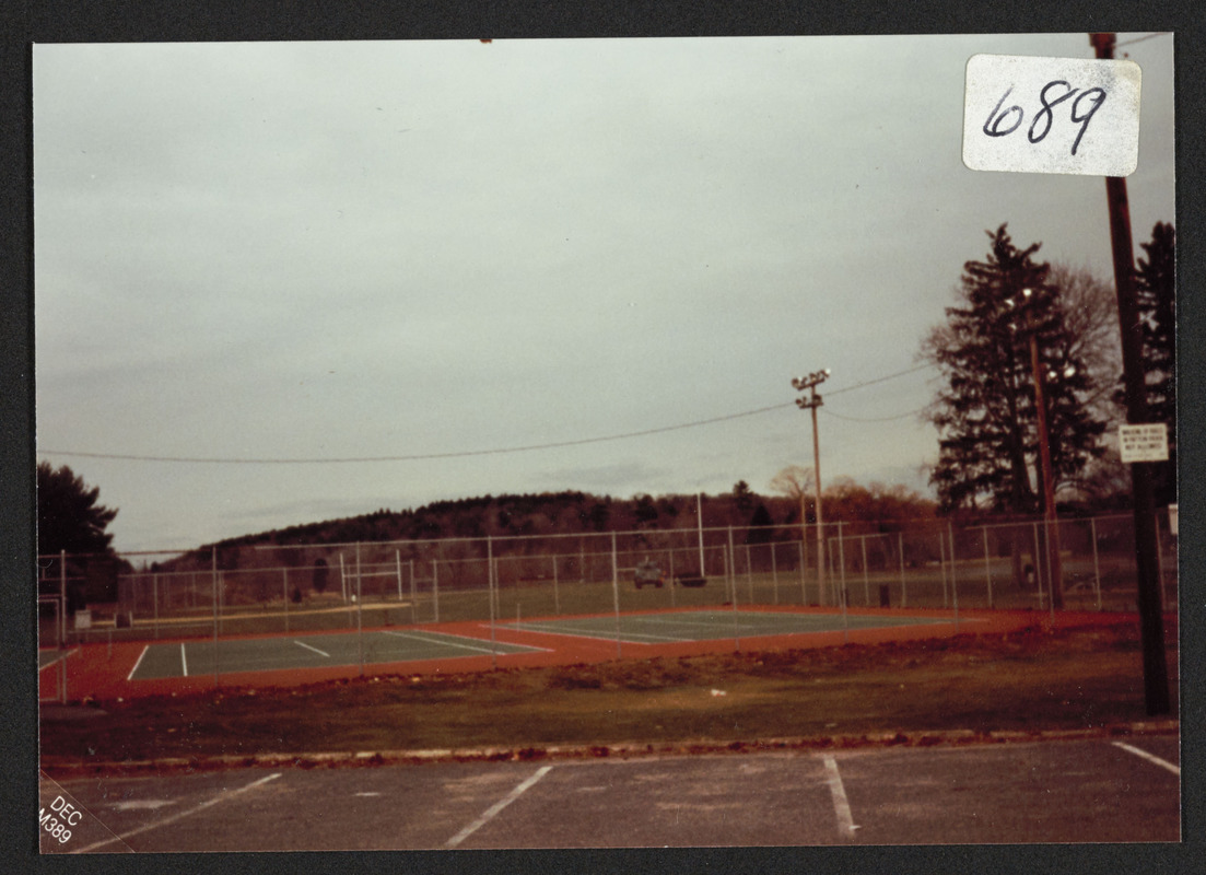 Tennis court at Patton Park, Hamilton, Mass - Digital Commonwealth