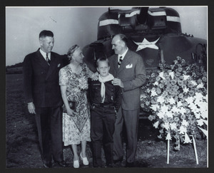 Brig General Bruce C. Clark, Beatrice Ayer Patton, Maj. General J.S. P Wood, J.K.W. Jr., 1947