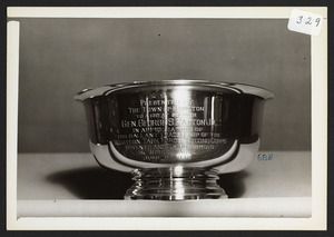 Paul Revere bowl presented to General Patton, June 24, 1945