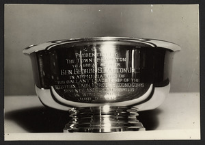 Paul Revere bowl presented to General Patton, June 24, 1945