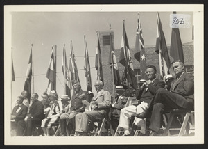 Rev. Stride, Rev. McLaughlin, Gen. Patton, John Perkins, Larry Stone, Ed DeWitt, June 24, 1945