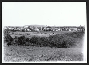 View of So. Hamilton known as Wenham Depot Village, taken from the hill in back of Porter St. Wenham, MA