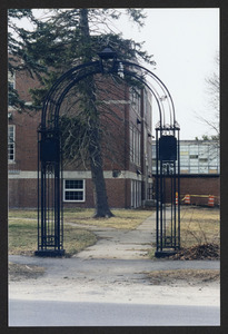 Arch at Hamilton High School dedicated the land given by Fred Wintrhop to his wife Dorothy