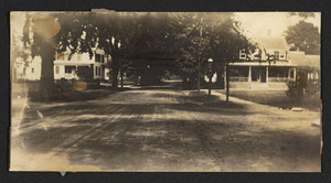 Picture taken in early 1900's of Main Street through Hamilton Center.