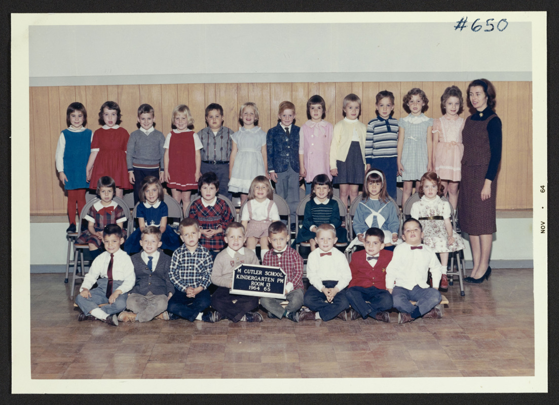 Cutler School, kindergarten, 1964-65