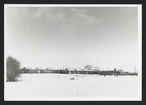 Rear view of Cutler School, taken from Asbury Street in 1952