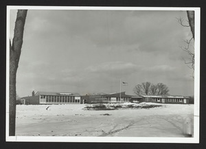 Front view of Cutler School, taken from Asbury Street in 1952