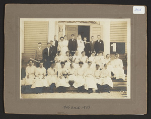 Twin graduation exercises, class of 1906 and 1907, South School, Railroad Ave., South Hamilton Mass
