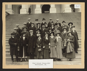 Hamilton High School's Class of 1916 on Washington, D.C. trip