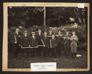 1904 Graduating Class, Hamilton Grammar School, North, on the town hall grounds