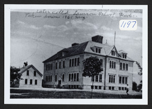 Lamson School, Ham. Hi. School, torn down May 1961