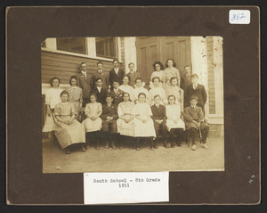 South School, 8th grade, 1911