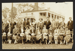 Senior Class, Hamilton High School, at Mt. Vernon, Washington D.C., April 27, 1925