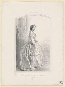 S. M. L'Impératrice Eugénie. Costume officiel du 2 janvier 1855