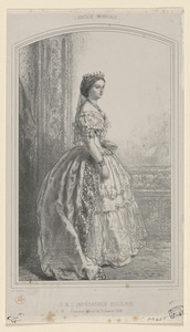 S. M. L'Impératrice Eugénie. Costume officiel du 2 janvier 1855
