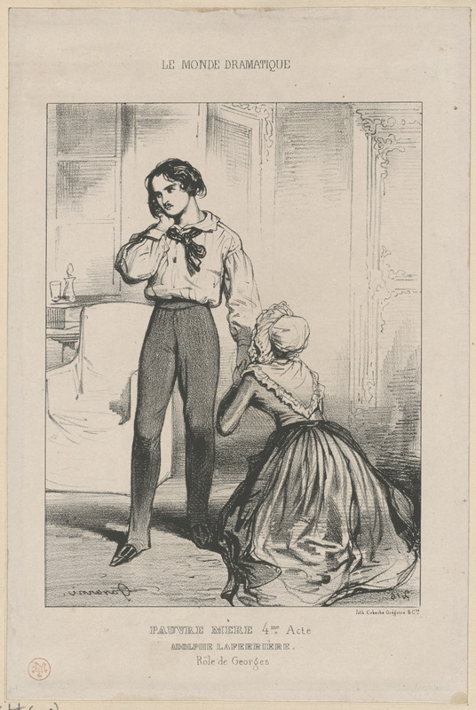 Pauvre mère. IVe Acte. Adolph LaFerrière. Rôle de Georges