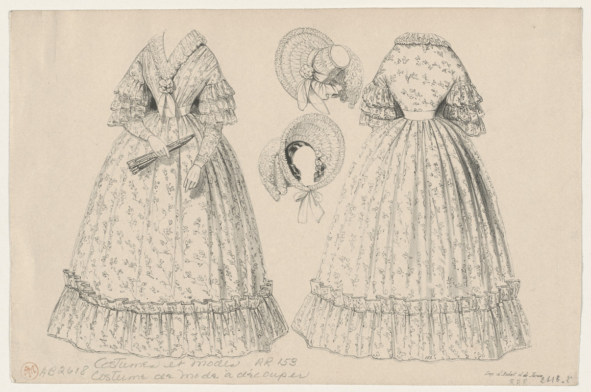 (Costume de mode à découper)