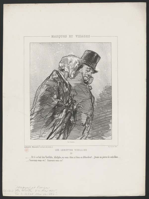 Et à ce bal des Variétés, Adolphe, où vous étiez si bien en débardeur!...J'avais un pierrot de satin blanc..."Souvenez-vous-en! souvenez-vous-en!"