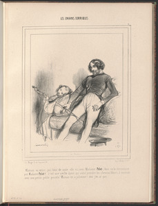 Maman va venir, pas tout de suite, elle est avec madame Pelet. Vous ne la connaissez pas madame Pelet? C'est une vieille dame qui vient prendre les cheveux blancs à maman avec une petite pincettc. Maman en a joliment! Moi j'en ai pas
