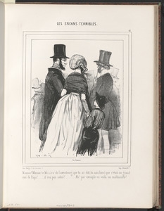Maman! Maman! Ce Monsieur du Luxembourg, que tu as dit (tu sais bien) que c'était - un grand ami de papa!..., il n'a pas salué!...Ah! par exemple en voilà un malhonnête!