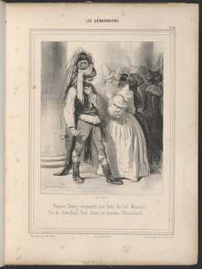 Pauvre Elvire, emportée aux flots du bal Musard, Où tu cherchais Don Juan, tu trouves Chicandard