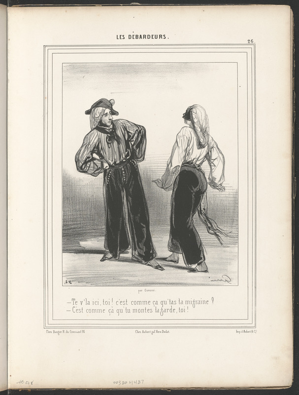 Te via ici, toi c'est comme ça qu t'as la migraine? - C'est comme çà qu' tu montes ta garde, toi!