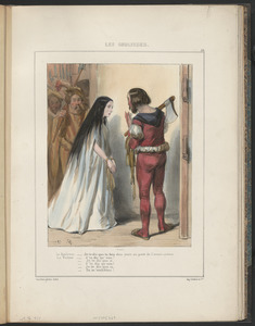 Le Bourreau, - Je te dis que tu fais des yeux au petit de l'avant-scène. - La Victime, - J' te dis qu' non! - Je te dis que si. - J' te dis qu' non! - Je te dis que si. - Tu m'embêtes!