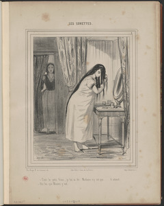 C'est le petit frisé, je lui ai dit, Madame n'y est pas...il attend. - Dis-lui que Mosieu y est