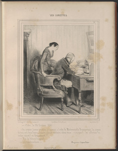 Paris, le 26 Octobre, 1841 - "Au premier janvier prochain, je payerai à l'ordre de mademoiselle Beaupertuis, la somme - de trois cent deux francs, soixante-quinze centimes, valeur reçue..." (en quoi?...en affection? en - tendre intérêt en dévouement?) - Pas de bêtises! voyons! - "En marchandises." - Benjamin Coquardeau