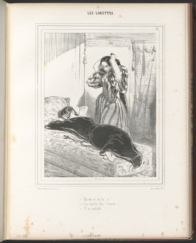 Qu'est-ce que tu lis là? - "Le Mérite de femmes." - T'es malade?