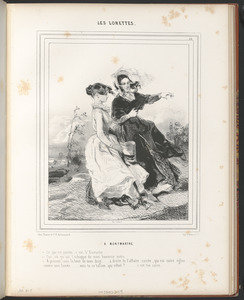 A Montmartre. - Ce qui est pointu, c'est St-Eustache. - Oui, où qu'est l'échoppe de mon honorée mère. - A présent, suis le bout de mon doigt...à droite de l'affaire carrée, qui est notre église... - contre une fumée...vois-tu ce balcon qui reluit?... - c'est ton salon