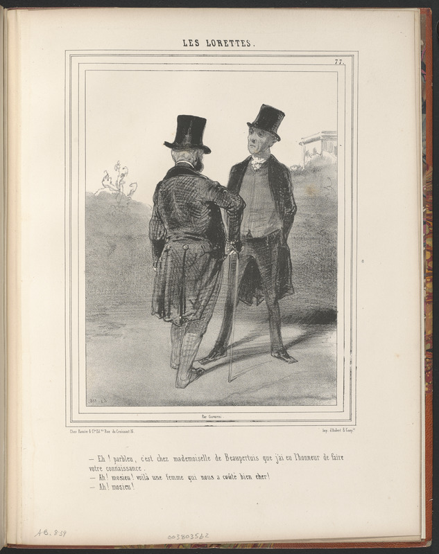 Eh! parbleu, c'est chez mademoiselle de Beaupertuis que j'ai eu l'honneur de faire - votre connaissance. - Ah! mosieu! voilà une femme qui nous a coûté bien cher! - Ah! mosieu!
