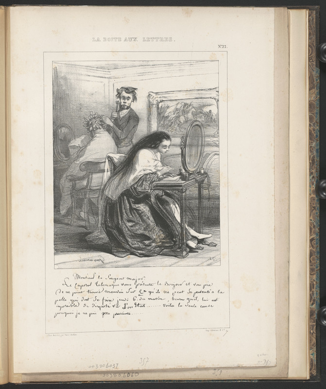 Monsieur le sergent major - Le caporal Télemaque vous présente le Bonjour et vous prie - de ne point trouvé mauvais sur ce qu'ils ne peut se présenté a la - pelle qui doit se faire Jeudi 6 hre du matin, heures qu'il, lui est - impossible de disposé vu son Etat...Voilà la seule cause - pourquoi je ne puis me présenté...