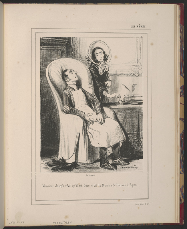 Monsieur Joseph rêve qu'il est curé et dit la messe à St-Thomas-d'Aquin