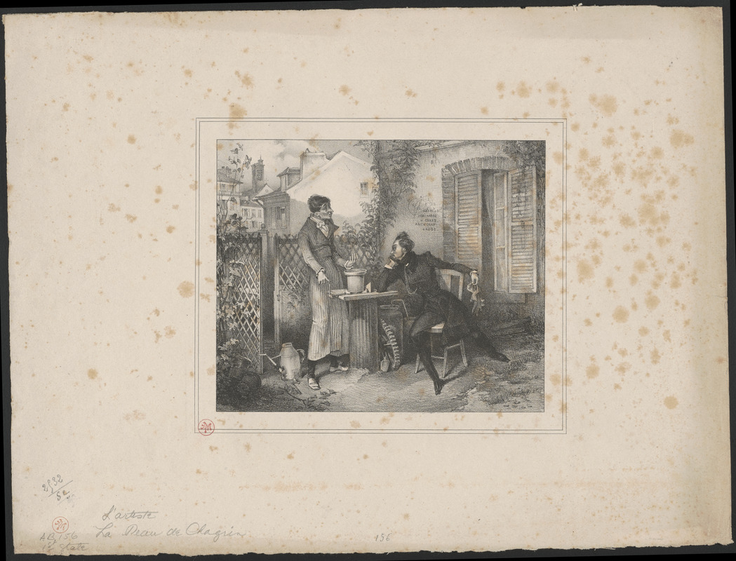 Le peau de chagrin - par Mr. de Balzac. - Le docteur Planchette explique à Raphael la théorie de la presse hydraulique
