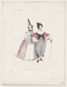 Travestissements (sic) Originaux pour les bals de 1834 - Nos 2 et 3