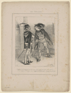 Seigneur de Bougiral, il me faut tout votre sang pour laver cette injure!... - (Le seigneur de Bougiral, haut) Seigneur de Beautricourt!...(bas) On vous dit zut