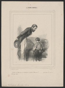 Qu'est-ce donc qui la inventée la poudre, monsieur?...Que papa dit que ce n'est pas vous