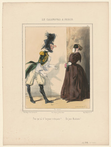P'us qu'ça d'lorgnon! et du pain?...Bo'jour, Madame...