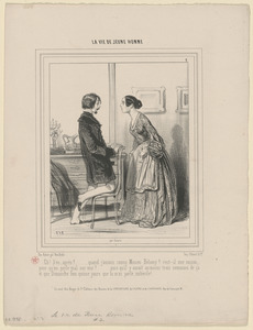 Eh b'en! après?...quand j'aurais connu Mosieu Bélamy? c'est-il une raison - pour qu'on parle mal sur moi?...puisqu'il y aurait au moins trois semaines de ça, - et que dimanche fera quinze jours que tu m'as parlé, imbécile!