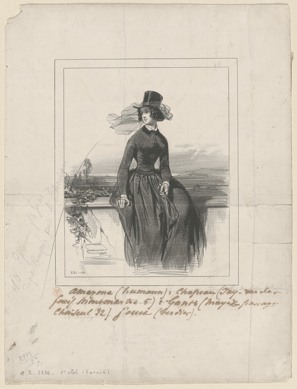 Amazone Humann. - Chapeau Jay, rue des Fossés-Montmartre, 5. - Cants Mayor, passage Choiseul, 32. - Fouet Verdier