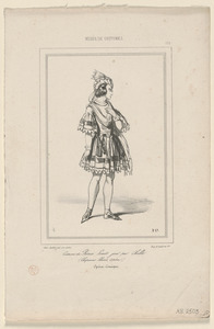 Costume de prince Louis, joué par Chollet. - Chaperons blancs, opéra. - Opéra-Comique