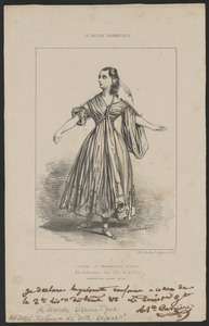 Costume de Mademoiselle Dejazet. - Rôle de L'annonce dans L'Isle (sic) de la folie. - Théâtre du Palais-Royal