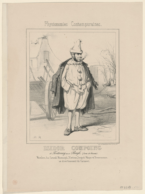 Isidor Compoing, - A Fontenay aux bœufs (Seine-et-Marne). - Membre du Conseil municipal, Électeur, Sergent-major, et Nourisseur - en divertisement du Carnaval