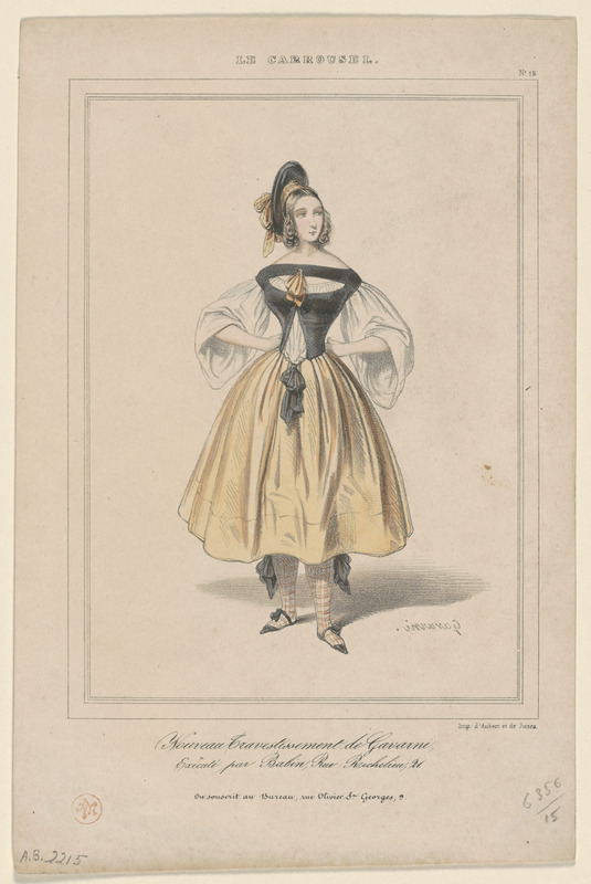 Nouveau travestissement de Gavarni. - Exécuté par Babin, rue Richelieu, 21