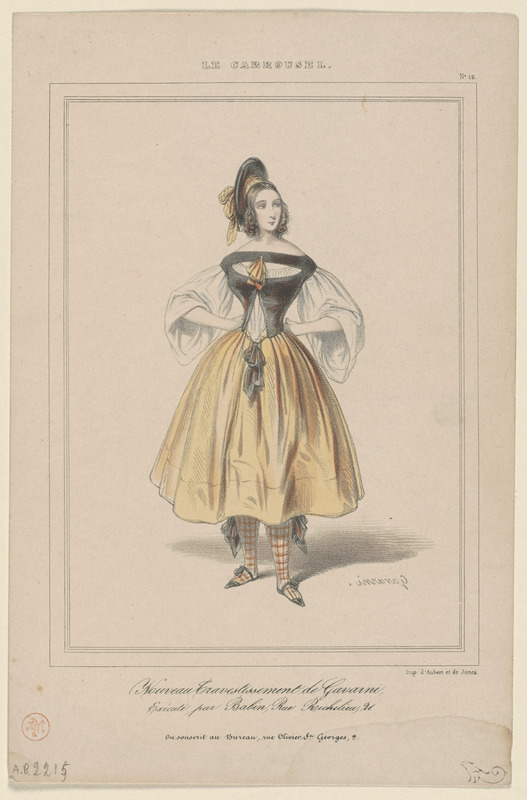 Nouveau travestissement de Gavarni. - Exécuté par Babin, rue Richelieu, 21