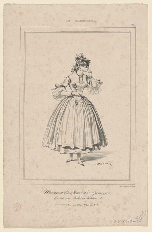 Nouveau costume de Gavarni - exécuté par Babin, rue Richelieu, 21